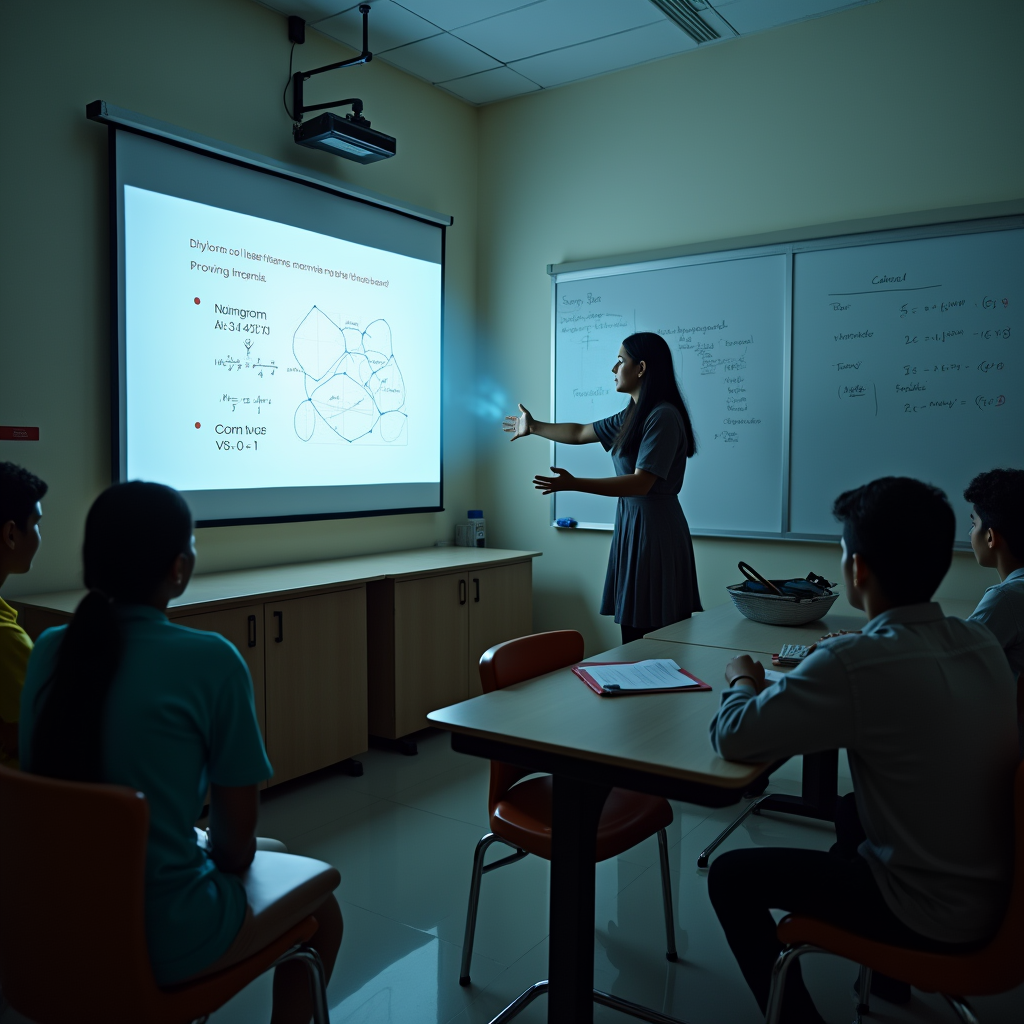 a_small_office_room_converted_into_a_classroom_indian_teacher_using_a_table-mounted_projector_glowi_9qa9hlmq2auy9uxszz6i_3